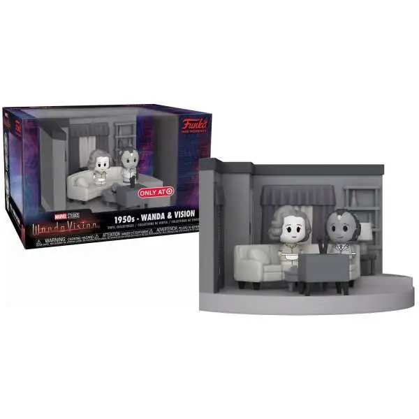 Funko Marvel WandaVision Mini Moments 1950s Wanda & Vision Exclusive Vinyl Figure