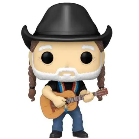 Funko POP! Rocks Willie Nelson Exclusive Vinyl Figure #261 [+ Pop! Stacks Plastic Protector, Cowboy Hat]