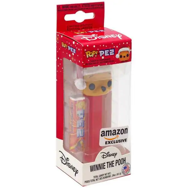 Funko Disney POP! PEZ Winnie the Pooh Exclusive Candy Dispenser [Santa Hat, Holiday Collector Box]