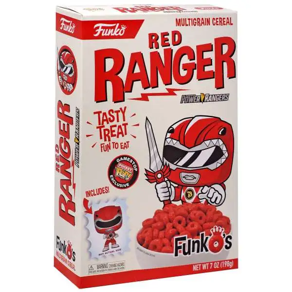FunkO's Mighty Morphin Power Rangers Red Ranger Exclusive Breakfast Cereal [Damaged Package]