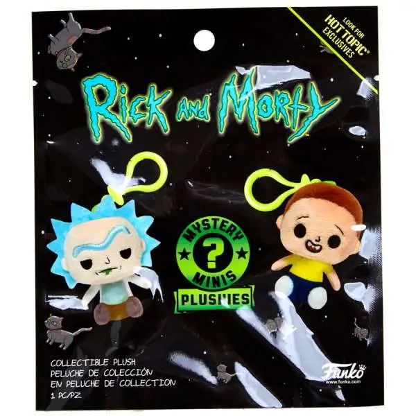 Funko Mystery Minis Plush Keychains Rick & Morty Exclusive Mystery Pack [1 RANDOM Figure]