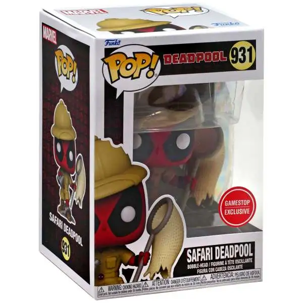 Funko POP! Marvel Safari Deadpool Exclusive Vinyl Bobble Head #931