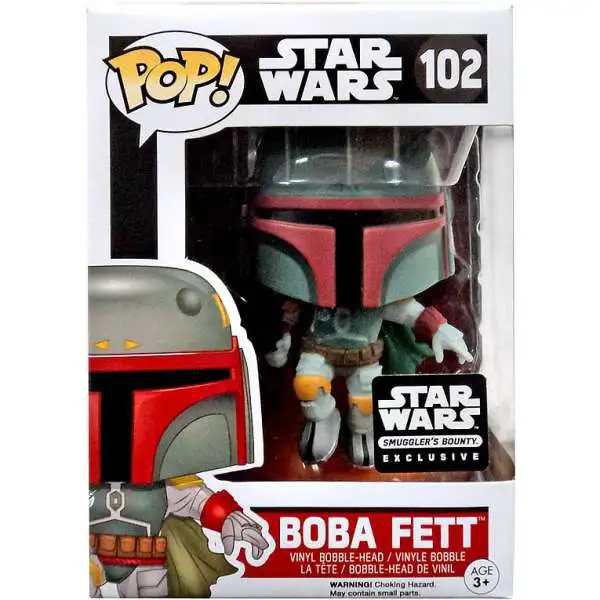 Funko POP! Star Wars Boba Fett Exclusive Vinyl Bobble Head #102 [Smuggler's Bounty, Damaged Package]