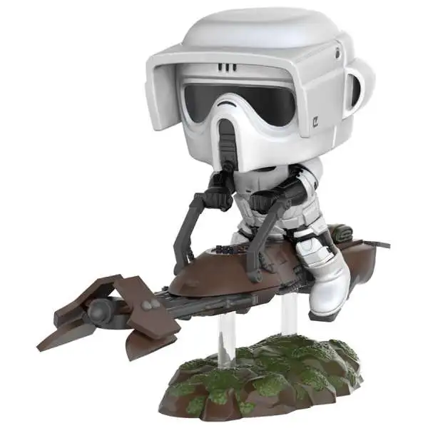 Funko POP! Star Wars Scout Trooper with Speeder Bike Exclusive Vinyl Bobble Head [Damaged Package]