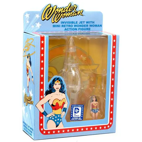 Funko DC Invisible Jet with Mini Retro Wonder Woman Exclusive Action Figure