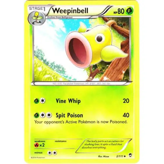 Pokemon X & Y Furious Fists Uncommon Weepinbell #2