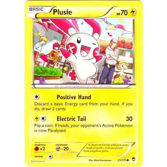 Pokemon X & Y Furious Fists Common Plusle #31