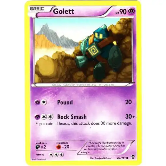 Pokemon X & Y Furious Fists Common Golett #42