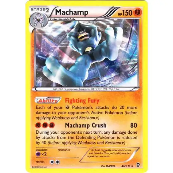 Pokemon X & Y Furious Fists Holo Rare Machamp #46