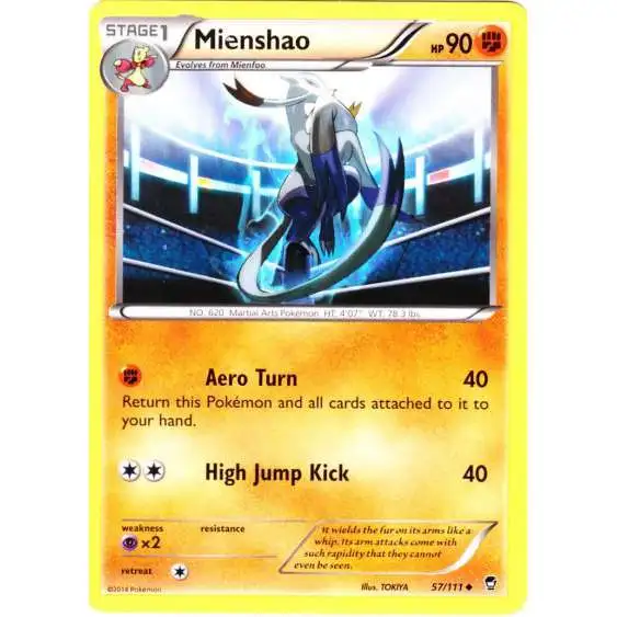 Pokemon X & Y Furious Fists Uncommon Mienshao #57