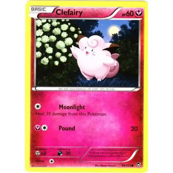Pokemon X & Y Furious Fists Common Clefairy #69