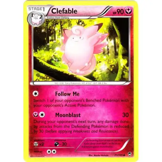 Pokemon X & Y Furious Fists Uncommon Clefable #71