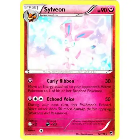 Pokemon X & Y Furious Fists Rare Sylveon #72
