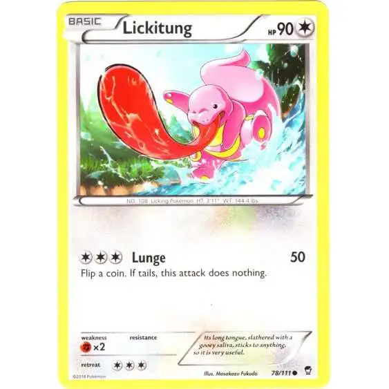 Pokemon X & Y Furious Fists Common Lickitung #78