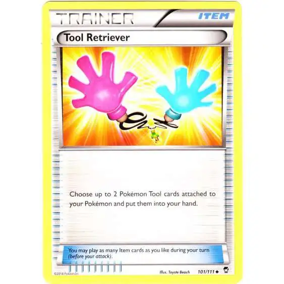 Pokemon X Y Furious Fists Single Card Uncommon Tool Retriever 101