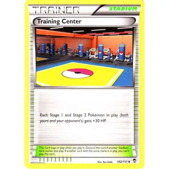 Pokemon X & Y Furious Fists Uncommon Training Center #102