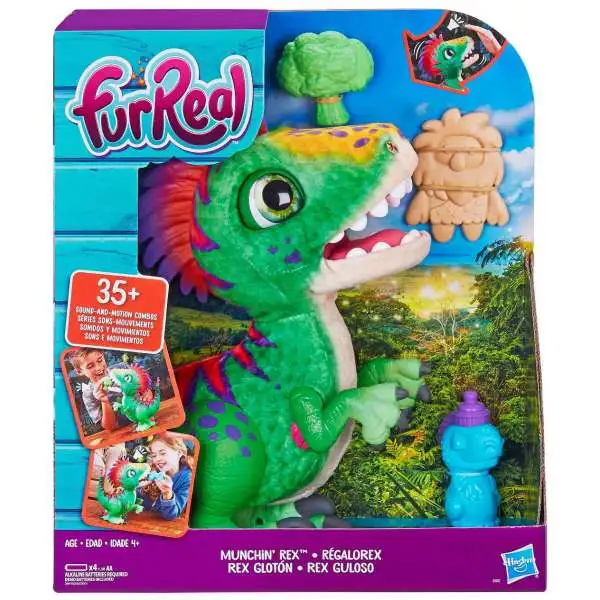 furRealファーリアル　むしゃむしゃレックス　Munchin' Rex FurReal Friends Munchin Rex Dinosaur Plush Figure Hasbro Toys - ToyWiz