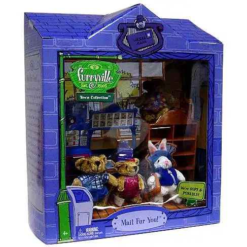 Furryville Town Collection Mail Fur You Figure Set Mattel Toys