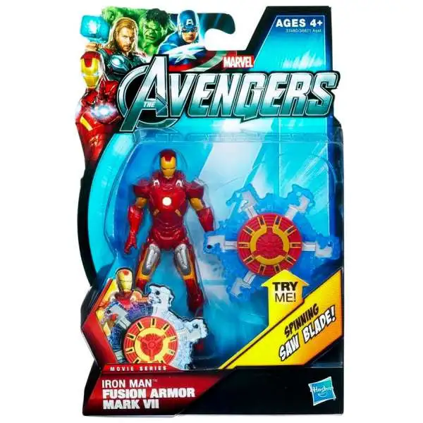 Marvel Avengers Movie Series Fusion Armor Mark VII Iron Man Action Figure