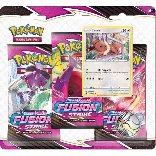 Pokemon Trading Card Game Sword & Shield Fusion Strike Eevee Special Edition [3 Booster Packs & Promo Card]