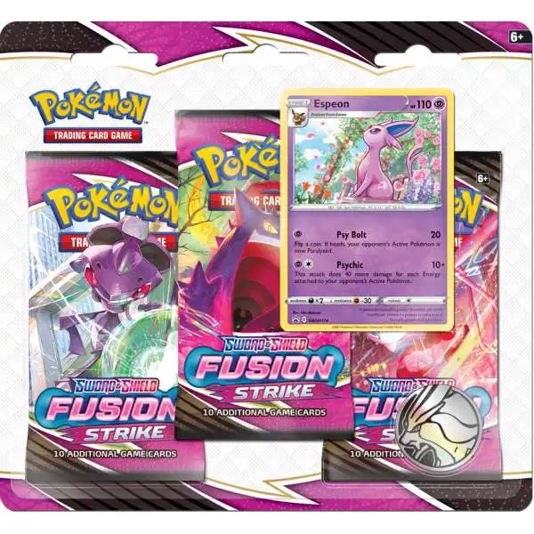 Pokemon Sword & Shield Fusion Strike Espeon Special Edition [3 Booster Packs & Promo Card]