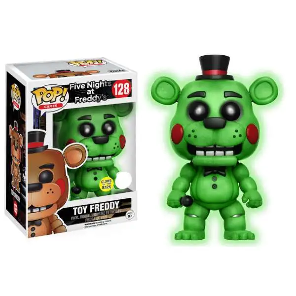 Funko Five Nights at Freddy's POP! Games Toy Freddy Exclusive Vinyl Figure #128 [Glow In The Dark]