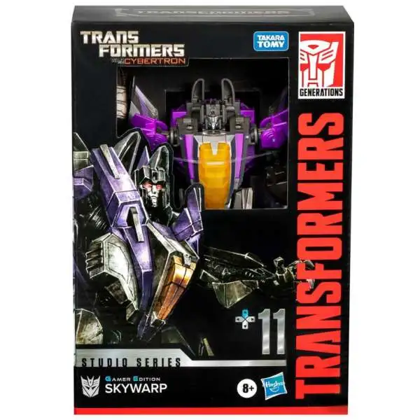 Transformers Generations Fall of Cybertron Skywarp Voyager Action Figure [War for Cybertron Gamer Edition ] (Pre-Order ships January)