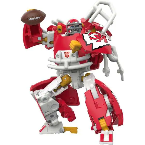Transformers x NFL Kansas City Chiefs KC-59 Action Figure [Changes from Robot to Helmet]