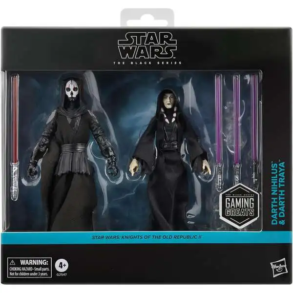 Star Wars Knights of the Old Republic II Black Series Darth Nihilus & Darth Traya Exclusive Action Figure 2-Pack [Gaming Greats]