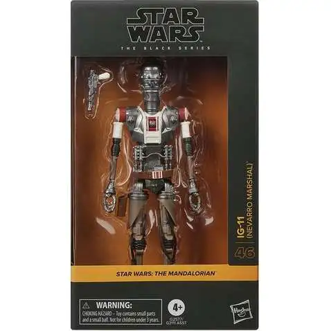 Star Wars The Mandalorian & Grogu Black Series IG-11 Action Figure [Nevarro Marshal] (Pre-Order ships July)