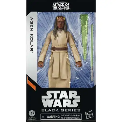 Star Wars Attack of the Clones Black Series Agen Kolar Action Figure (Pre-Order ships March)
