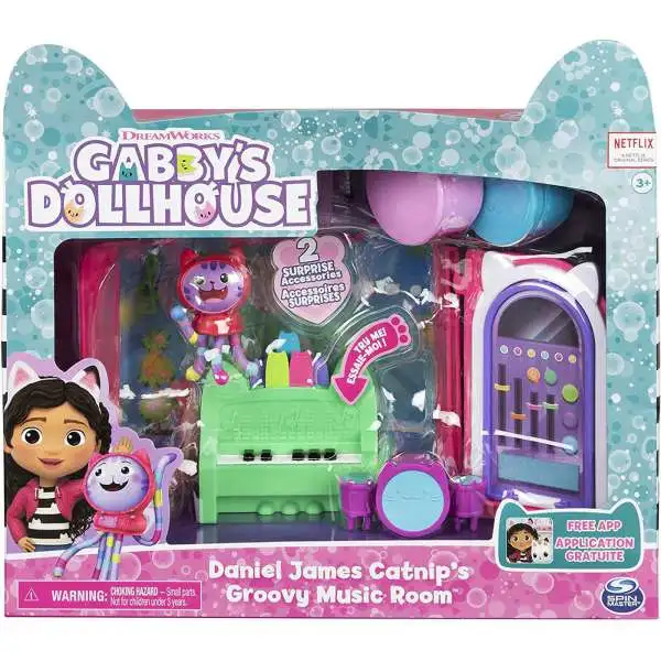 Gabbys Dollhouse, Gabby and Friends Figure Set with Rainbow Doll