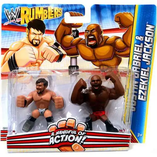 WWE Wrestling Rumblers Series 2 Justin Gabriel & Ezekiel Jackson Mini Figure 2-Pack