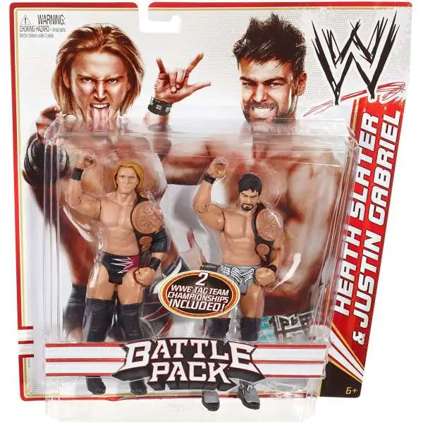 WWE Wrestling Battle Pack Series 14 Heath Slater & Justin Gabriel Action Figure 2-Pack