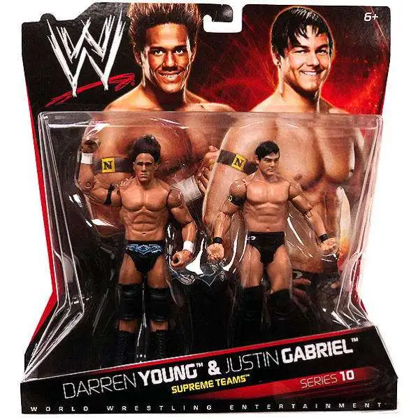 WWE Wrestling Battle Pack Series 10 Darren Young & Justin Gabriel Action Figure 2-Pack