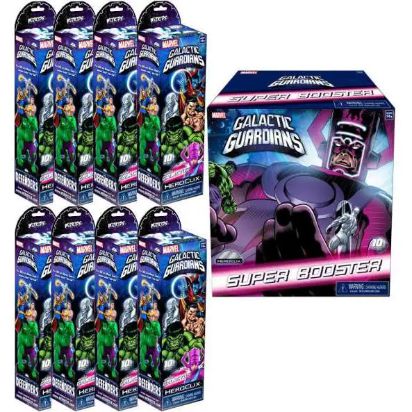Marvel HeroClix Galactic Guardians ClixBrick [8 Booster Packs & 1 SUPER Pack]