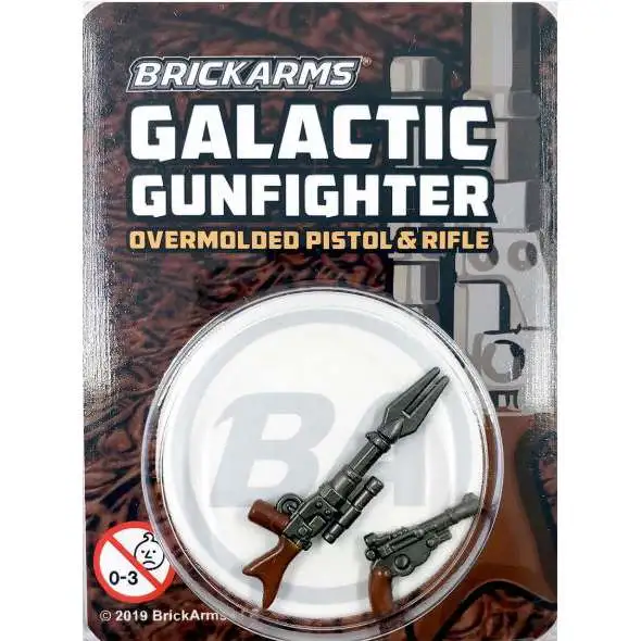 BrickArms Galactic Gunfighter Rifle and Pistol Minifigure Accessory [Overmolded]