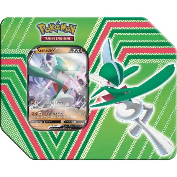 Pokemon Trading Card Game Hidden Potential Gallade V Tin Set [5 Booster Packs, Foil Promo Card & More]
