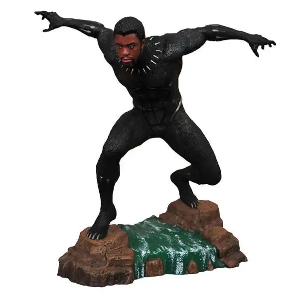 Marvel Gallery Black Panther 9-Inch PVC Figure Statue [Movie Version, Unmasked]