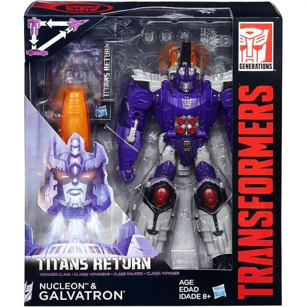 Transformers Generations Titans Return Galvatron & Nucleon Voyager Action Figure
