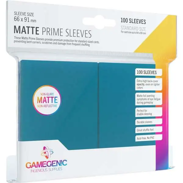 Gamegenic Matte Prime Sleeves Standard Size (Blue) Card Sleeves