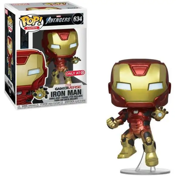 Funko Marvel Gamerverse Avengers POP! Marvel Iron Man Exclusive Vinyl Bobble Head #634
