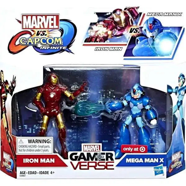 Marvel Gamerverse Marvel vs Capcom: Infinite Iron Man & Mega Man X Exclusive Action Figure 2-Pack