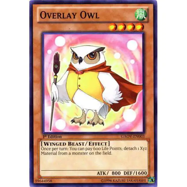 YuGiOh YuGiOh 5D's Galactic Overlord Common Overlay Owl GAOV-EN003