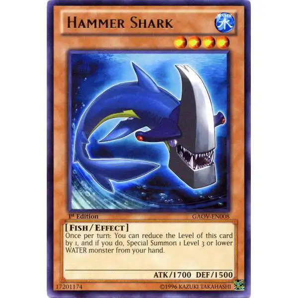 YuGiOh YuGiOh 5D's Galactic Overlord Rare Hammer Shark GAOV-EN008