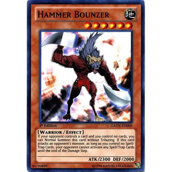 YuGiOh YuGiOh 5D's Galactic Overlord Super Rare Hammer Bounzer GAOV-EN009