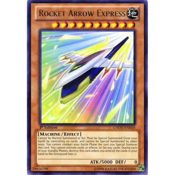 YuGiOh YuGiOh 5D's Galactic Overlord Rare Rocket Arrow Express GAOV-EN016