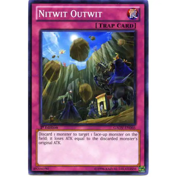 YuGiOh YuGiOh 5D's Galactic Overlord Common Nitwit Outwit GAOV-EN066