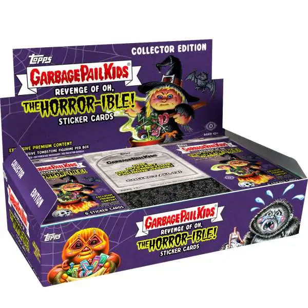 Garbage Pail Kids Topps 2019 Revenge of the Oh, The Horror-ible Trading Card Sticker COLLECTOR Edition HOBBY Box [24 Packs]