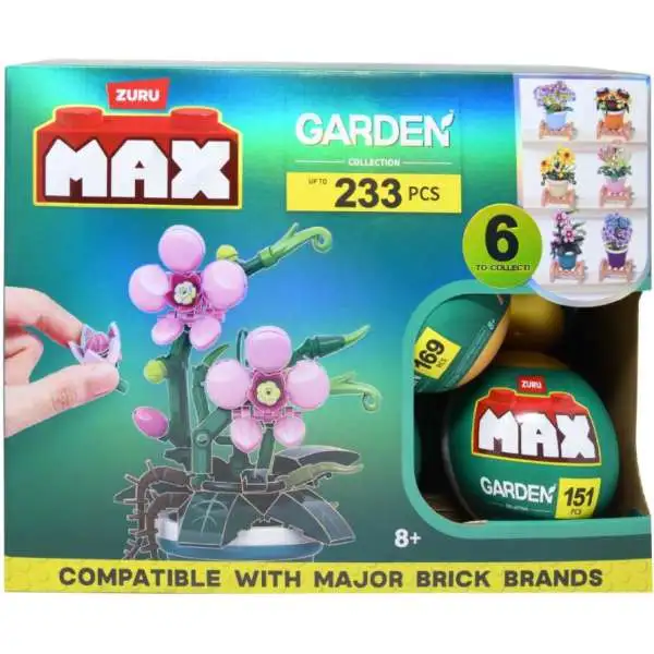 MAX Premium Collection Brick Construction GARDEN Mystery Box [15 Packs]